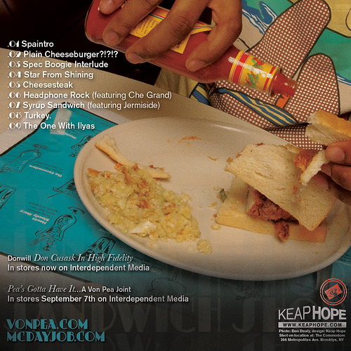 Tanya Morgan Presents Donwill & Von Pea The Sandwhich Shop (Cover + Track List)