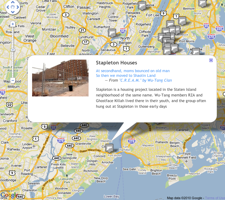 Presenting The (Google) Rap Map