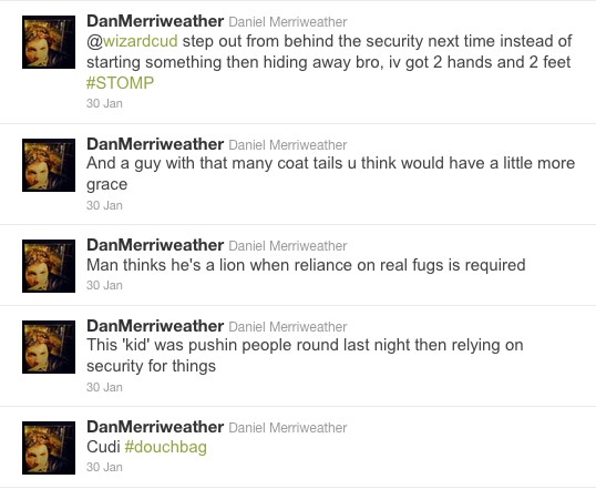 Kid Cudi Tweet-Beefing With Daniel Merriweather
